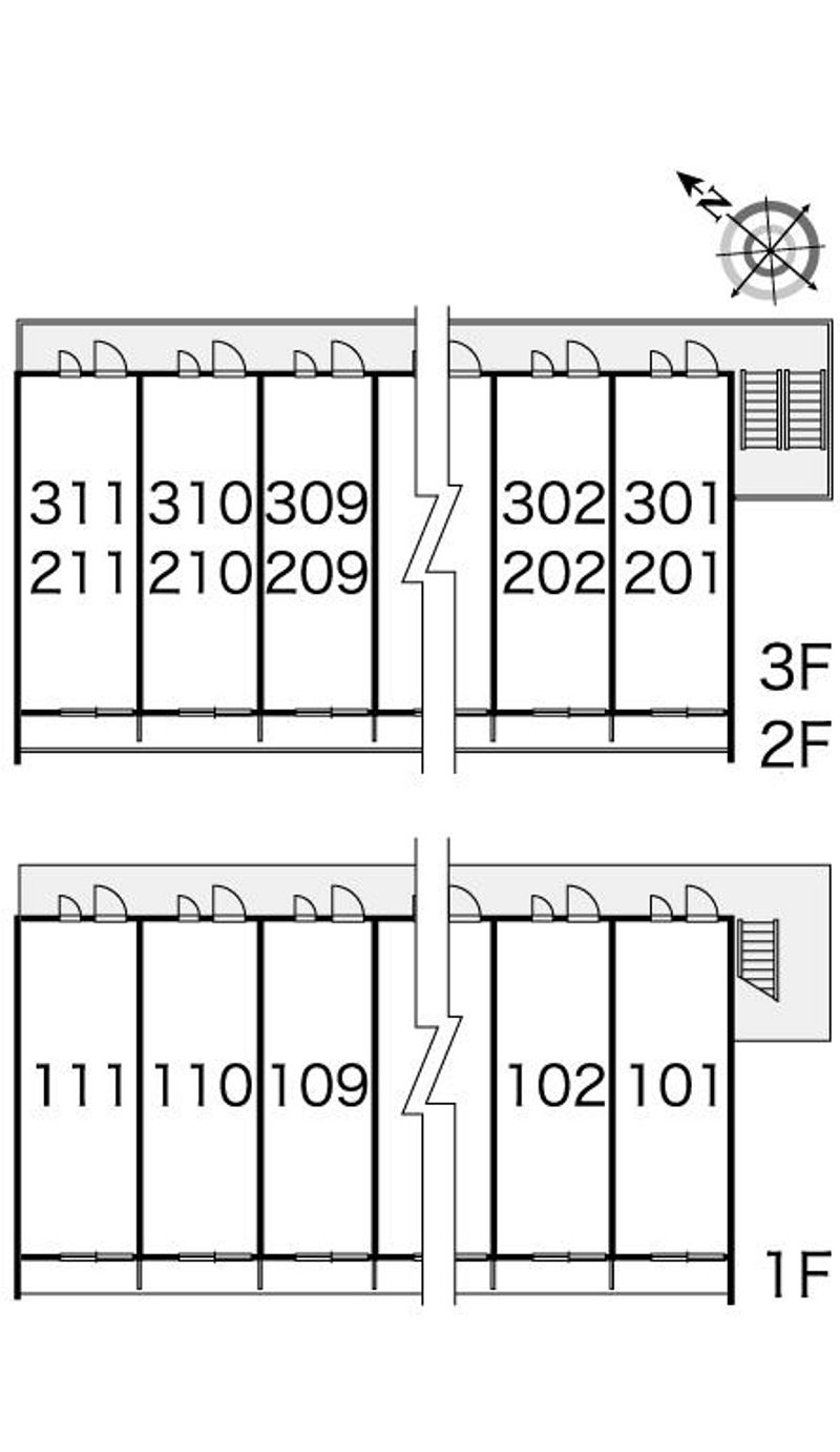 レオパレスＨｉ 間取配置図