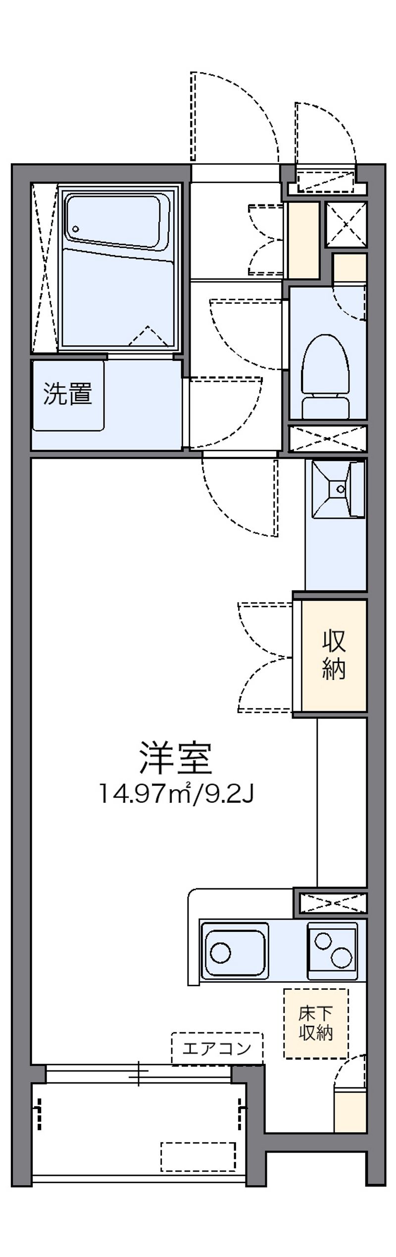 レオネクストニューキッショー 間取図