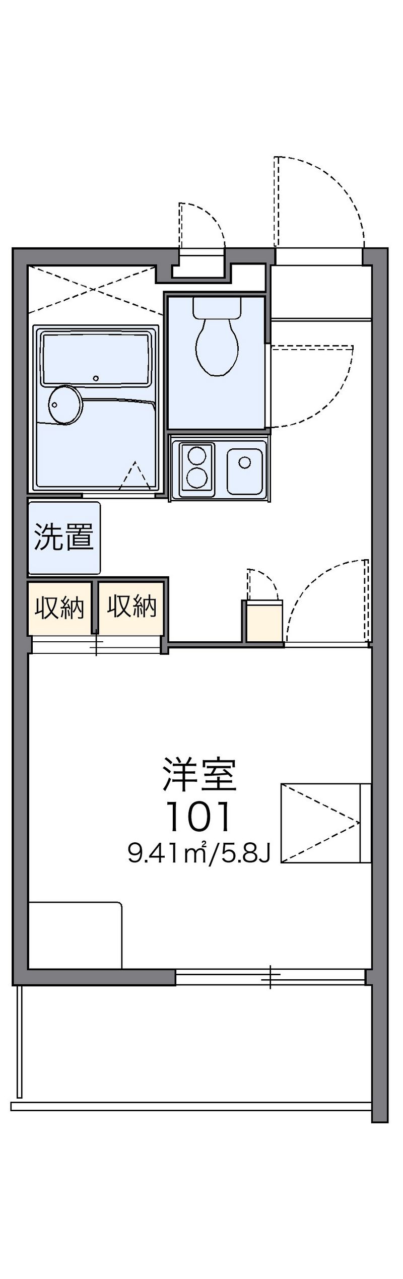 レオパレス春駒マンション 間取図