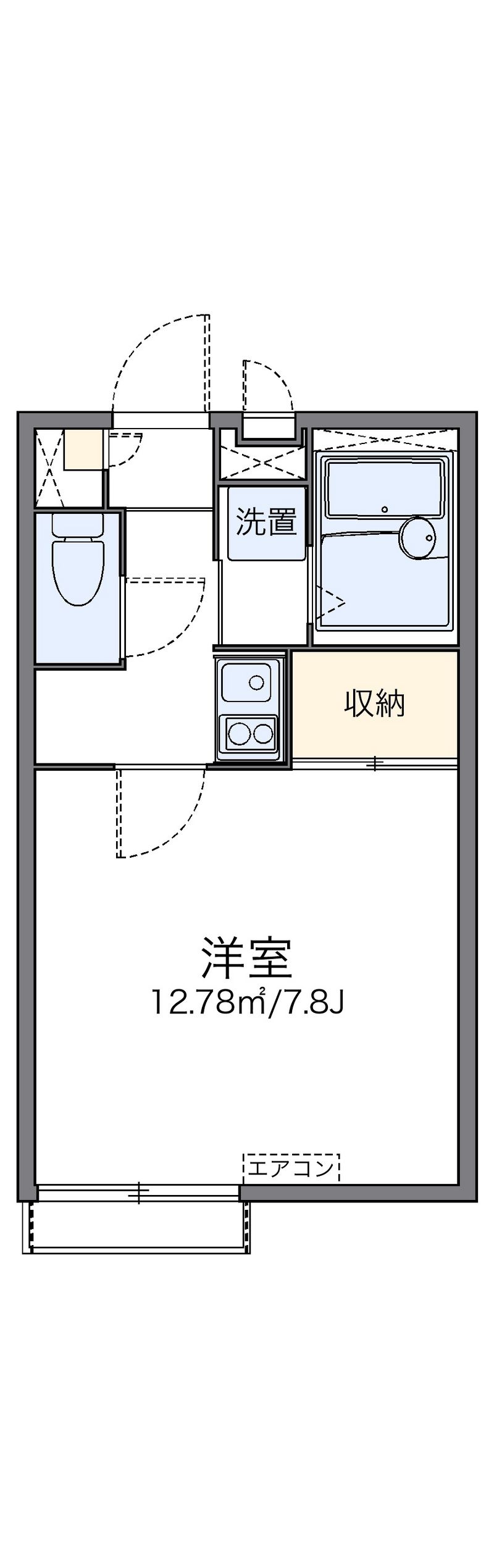 レオパレスウィスタリア２ 間取図