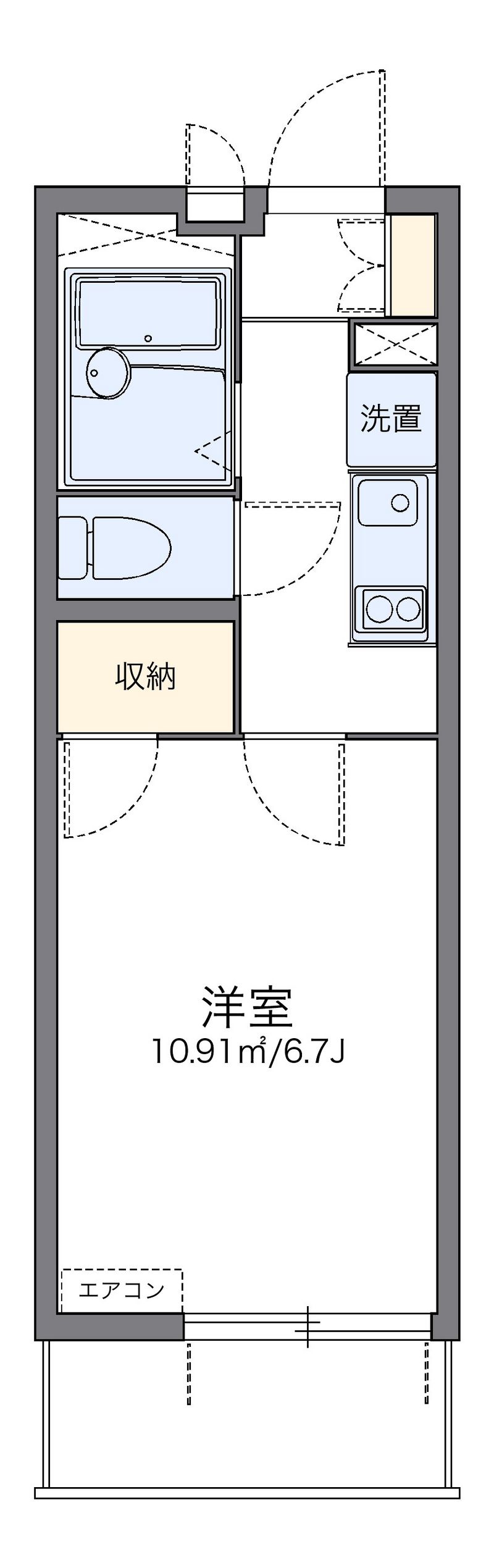 レオパレスＦＩＯＲＩ高松 間取り