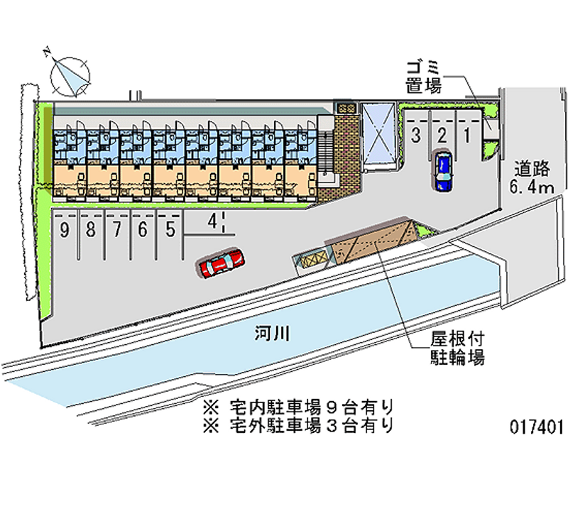 レオパレスサンヴィスタ古沢 月極駐車場