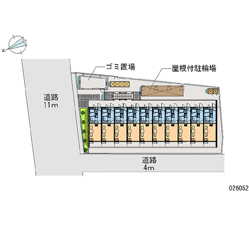 レオパレスパルフェ野口 区画図