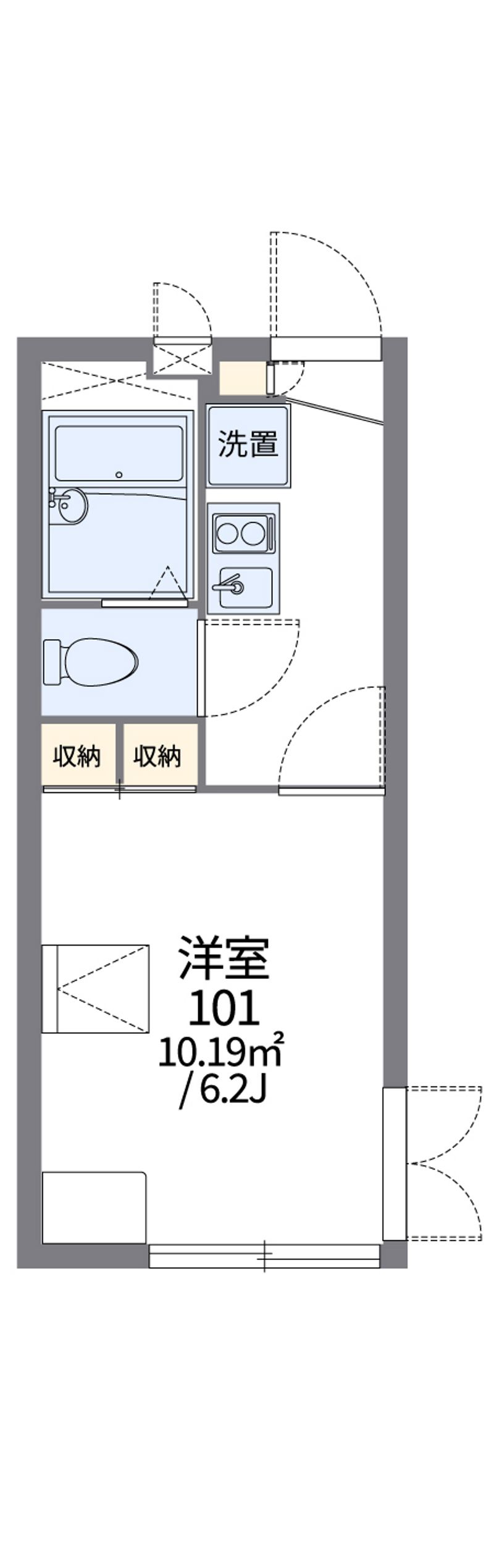 レオパレスエルデン 間取図