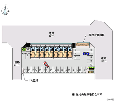 40756 Monthly parking lot