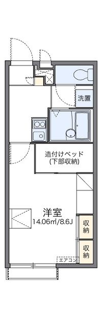 レオパレスリフジワラ 間取り図