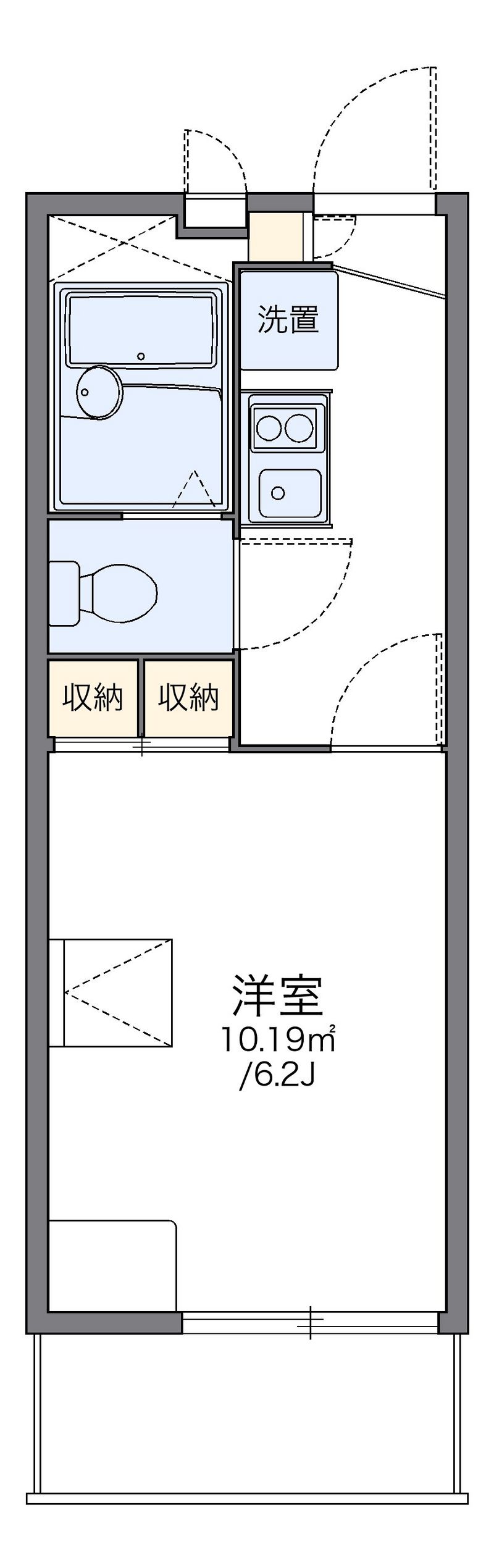 レオパレスＨＩＢＡＲＩＯＮⅡ 間取図