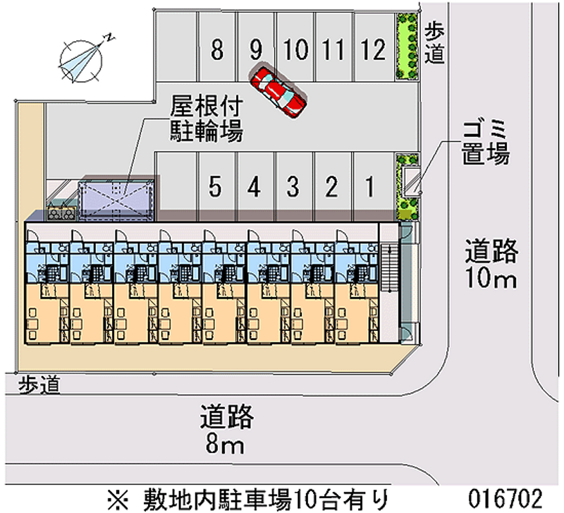 レオパレスグランヴィル琴似 月極駐車場