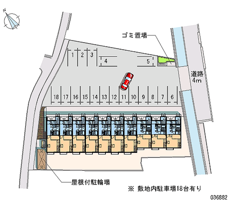 レオパレスソル 月極駐車場