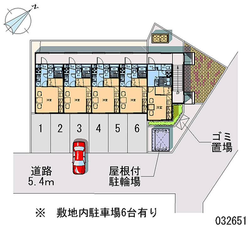 レオパレス花園Ⅲ 月極駐車場