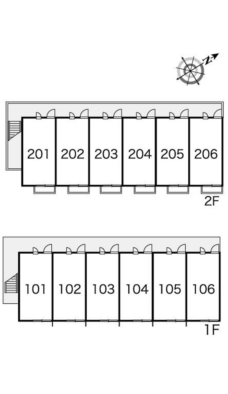 レオパレスクレアシオン 間取配置図