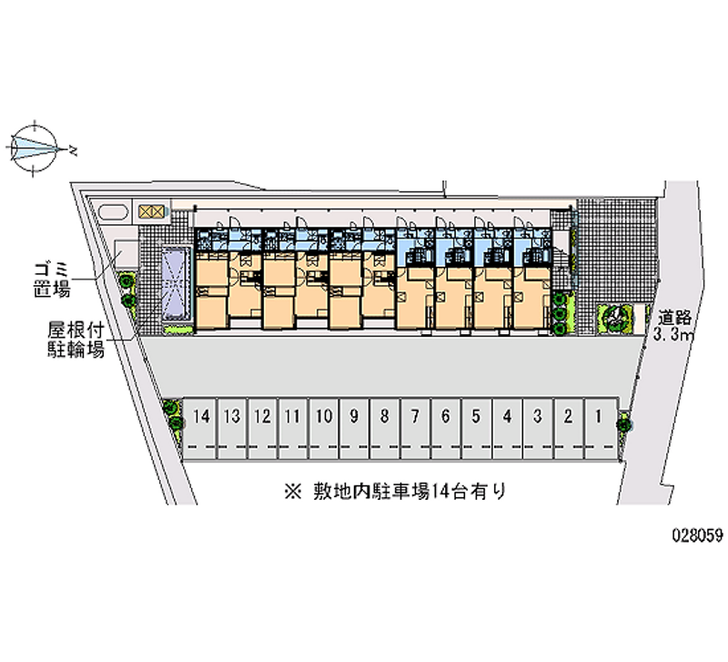 レオパレスＧＲＥＥＮ　ＰＡＲＫ 月極駐車場