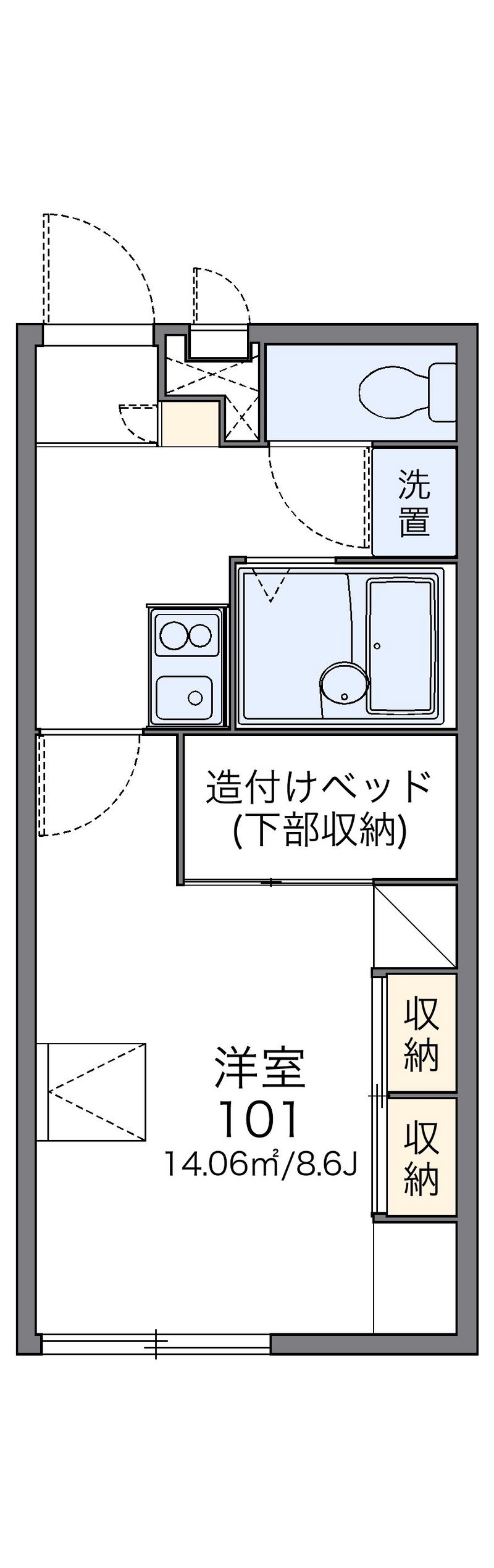 レオパレスガーデンハウス 間取図