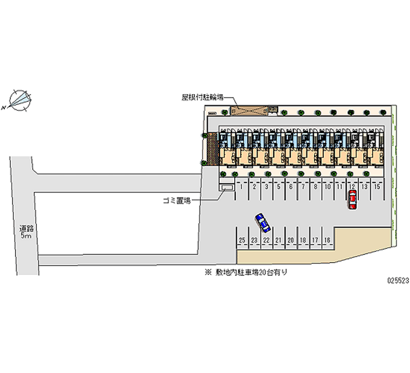 レオパレスＷｅｓｔ　Ⅰ　 月極駐車場