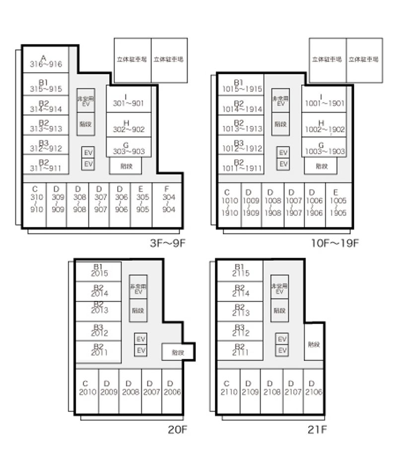 レオパレスＦｌａｔ新栄 間取配置図