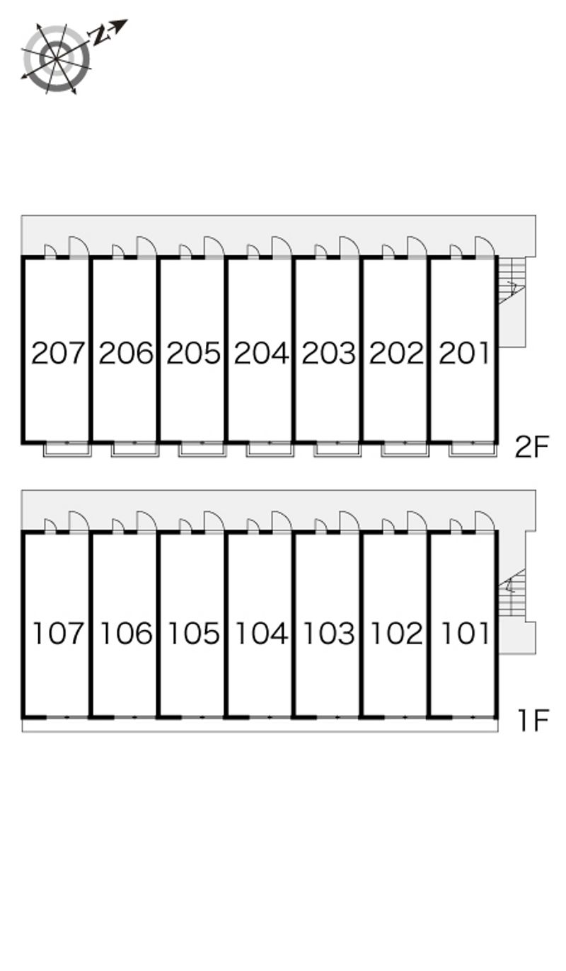 レオパレスタケナカ 間取配置図