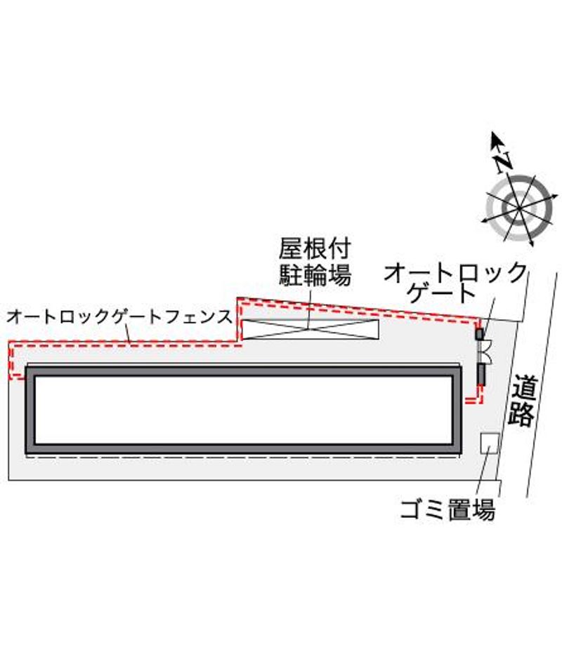 レオパレスたぶの木 配置図