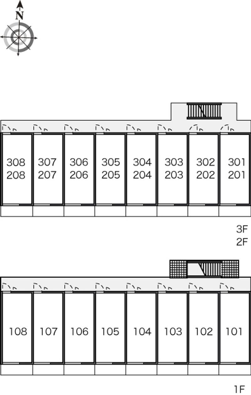 レオパレス大塩 間取り配置図