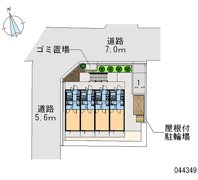 レオパレスヴィラ曽根Ｃ 区画図