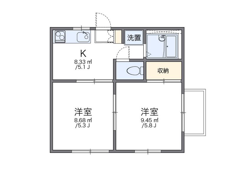 レオパレスドメーヌ 間取図