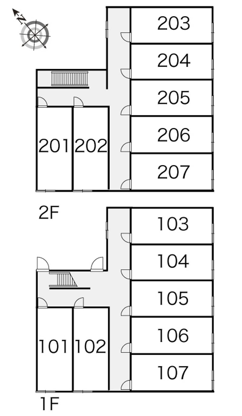 レオパレスフローラ 間取り配置図