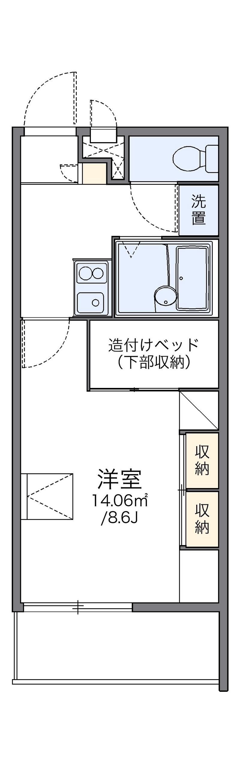 レオパレスＦＬＯＲＩＡⅢ 間取図
