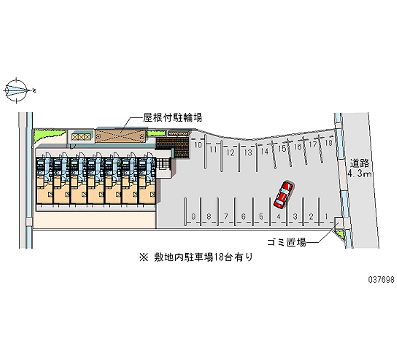 レオパレス和泉南 月極駐車場