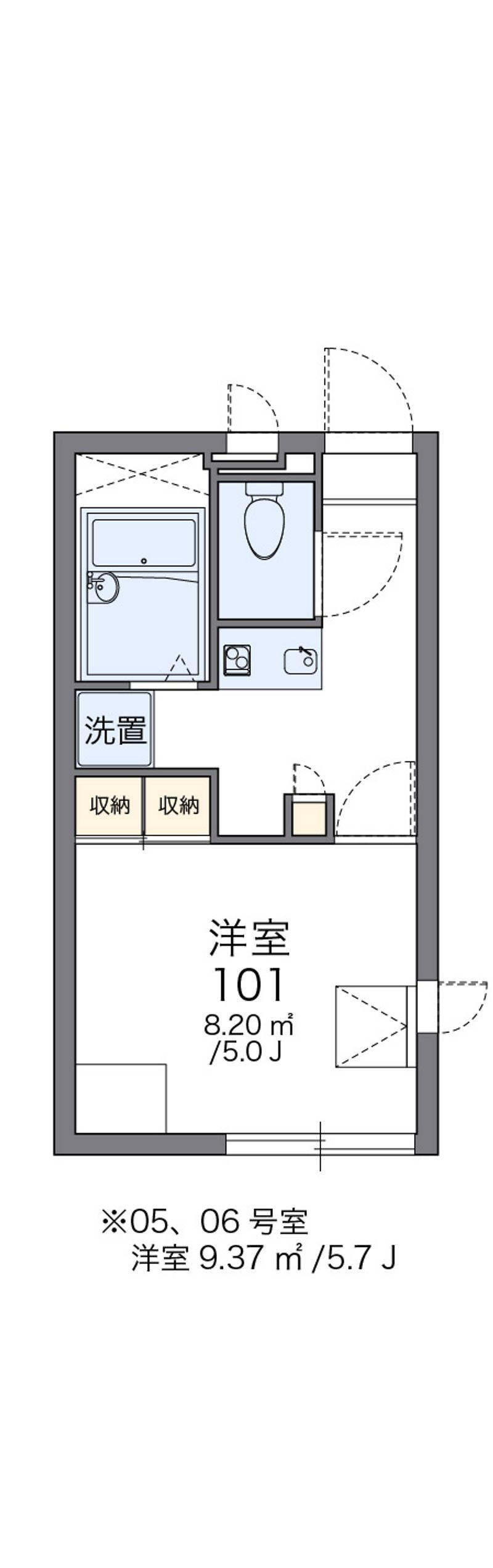 レオパレス平野 間取図