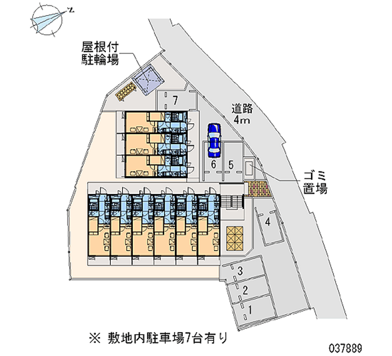 レオパレスフォレスト天神町 月極駐車場