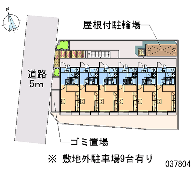 レオパレスＫＩＺＵＧＡＷＡ 月極駐車場