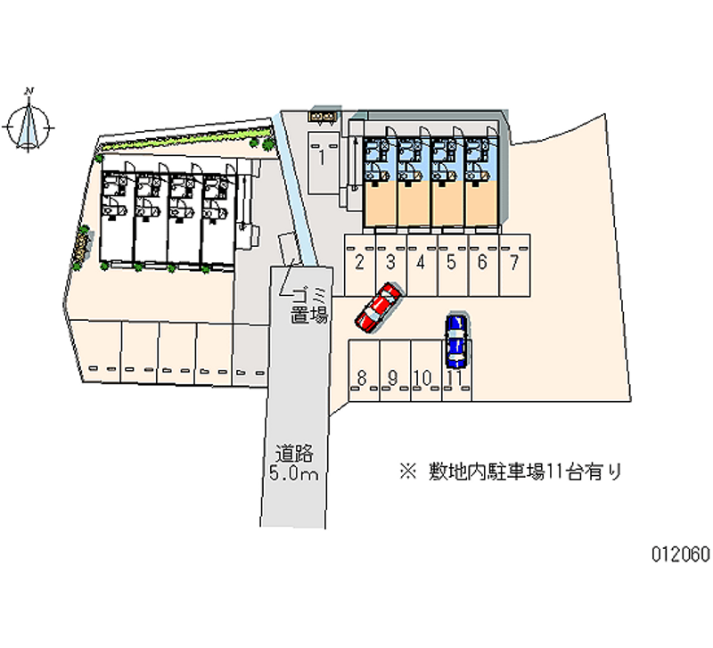 レオパレス中田Ⅱ 月極駐車場