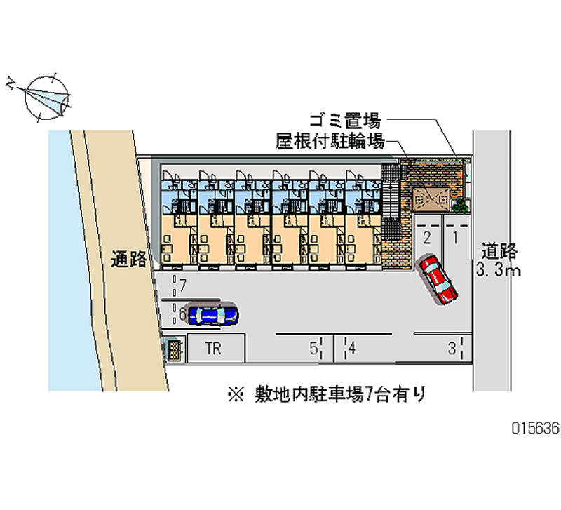 レオパレスフィレーツェ 月極駐車場