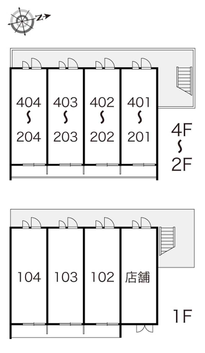 レオパレスビブハウス 間取り配置図