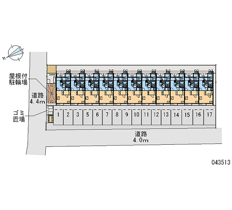 43513 bãi đậu xe hàng tháng