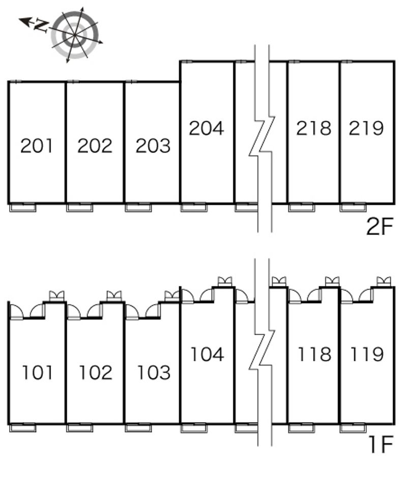 レオパレスＨａｎｚａｎ 間取配置図