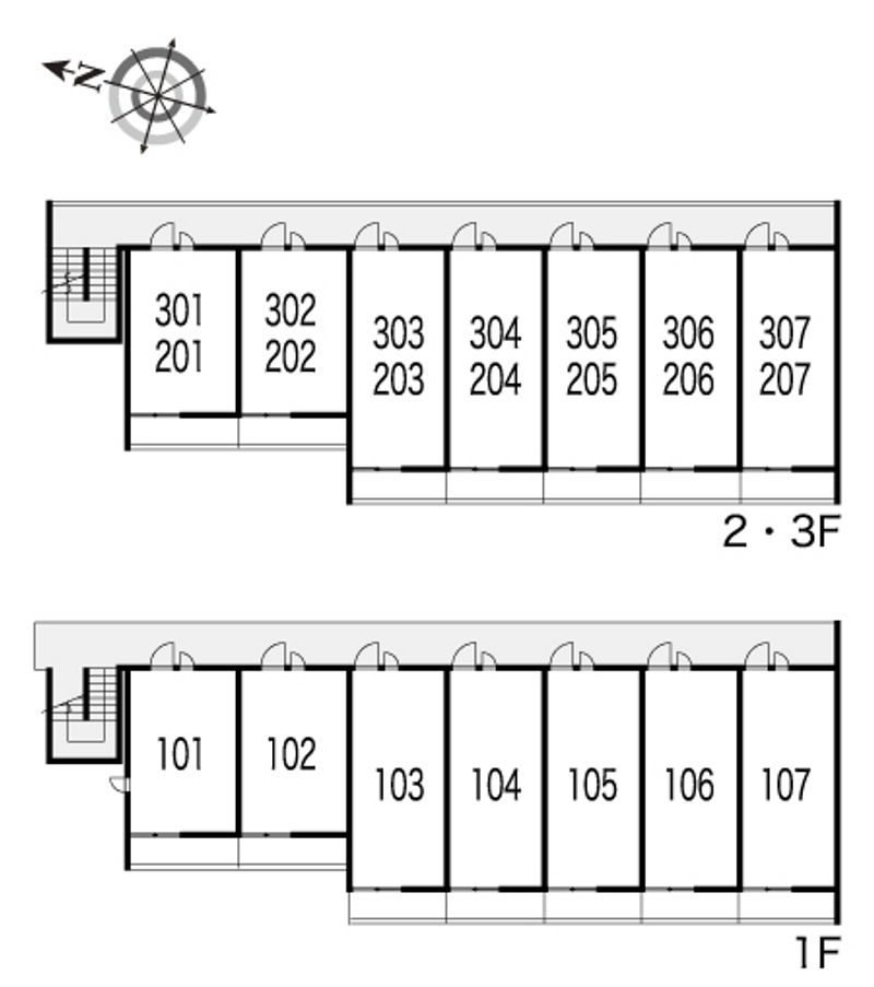 レオパレスＳＥＡ　ＲＯＡＤ 間取り配置図
