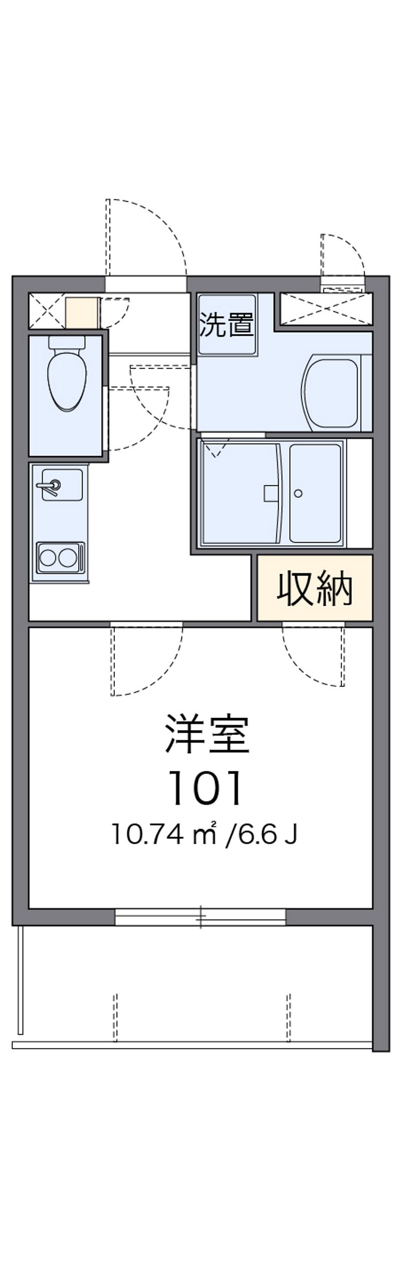 クレイノ雄 間取図