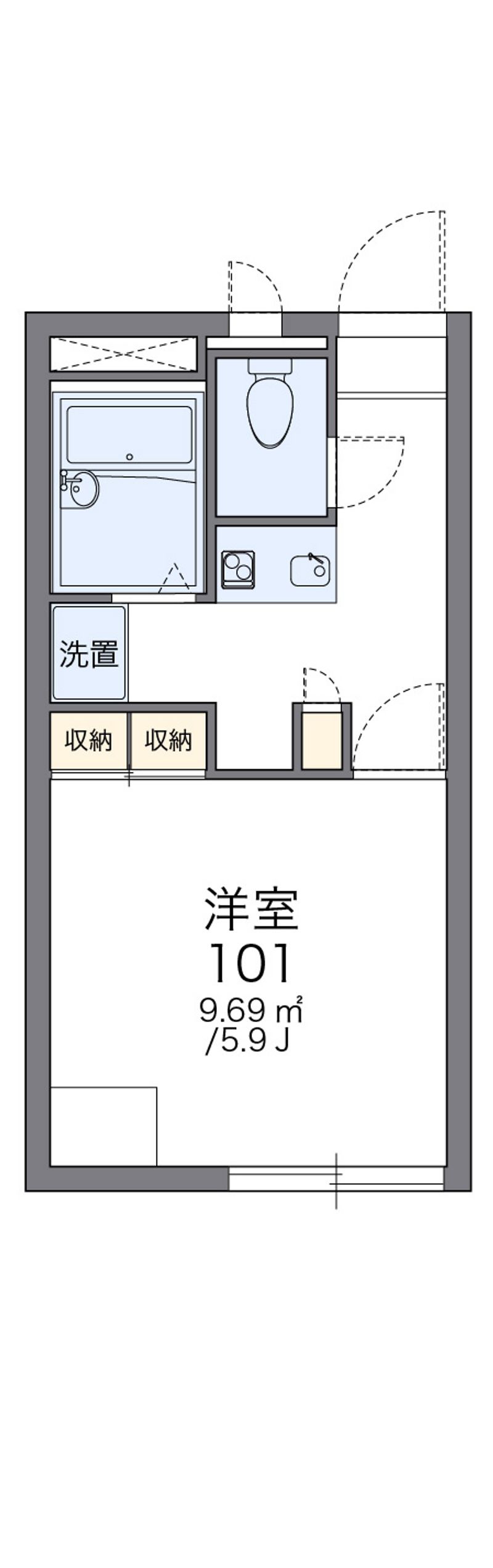 レオパレスパルク 間取図