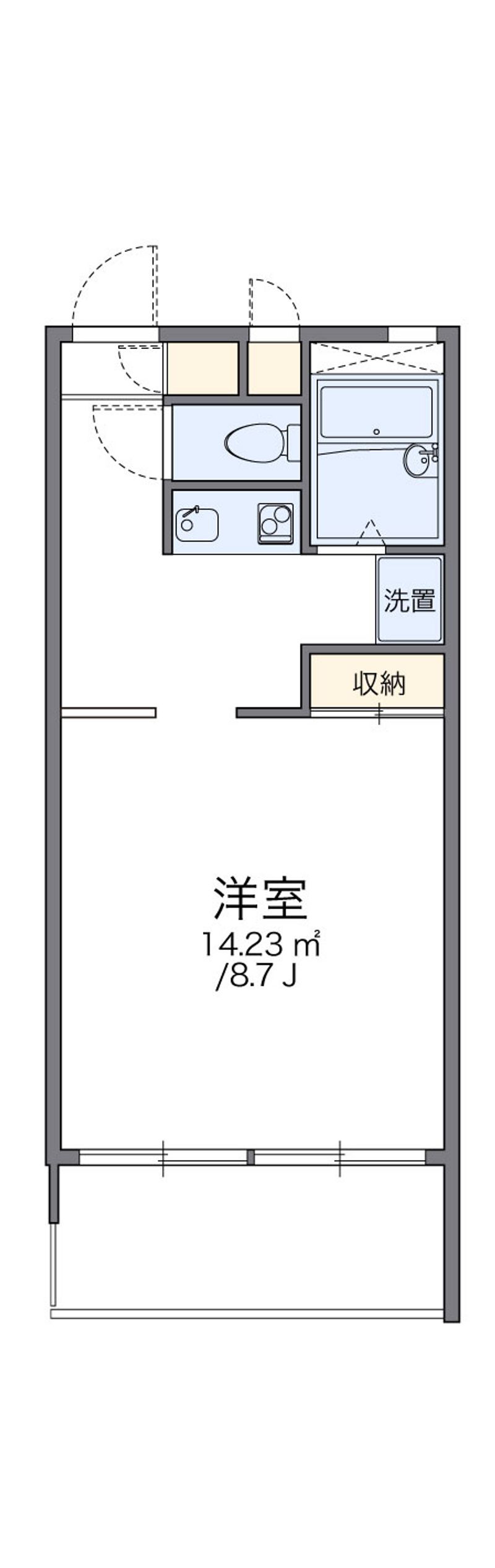 レオパレスメディオ名取 間取図