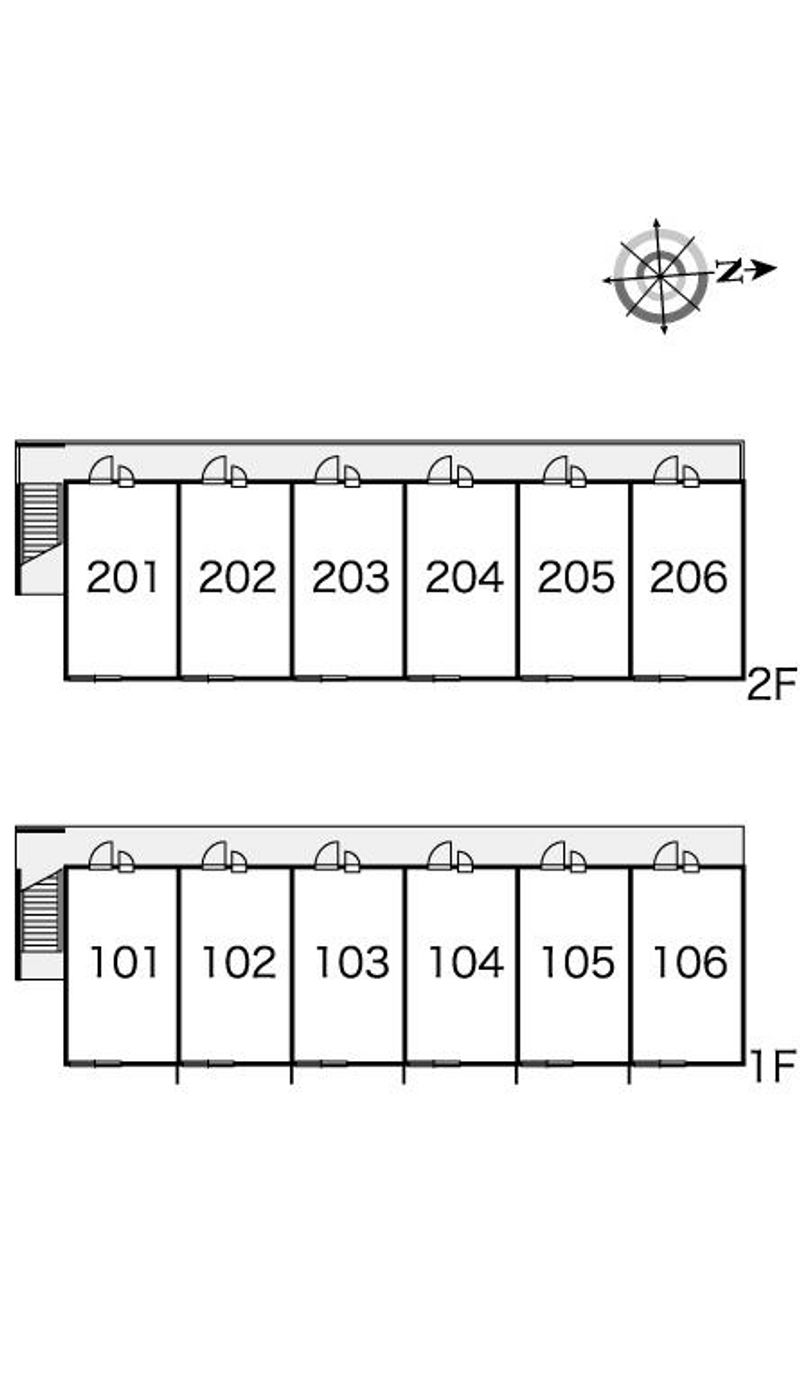レオパレスダイナスティ 間取配置図