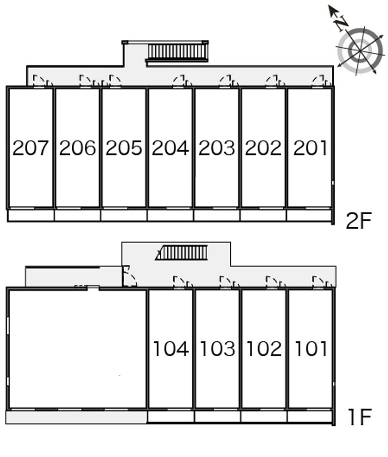 クレイノアーカーシャ 間取り配置図