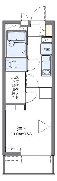 レオパレスハーバーサイドＥ棟 間取り図