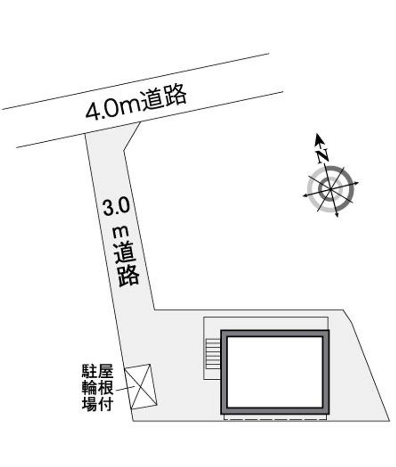 レオパレス鶴見東台 配置図