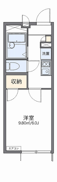 レオパレス栗木コーポ 間取り図