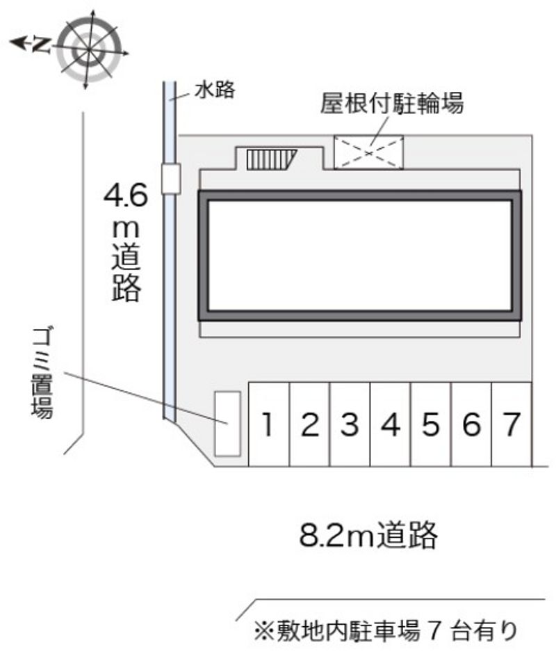 レオパレスクレベール 駐車場