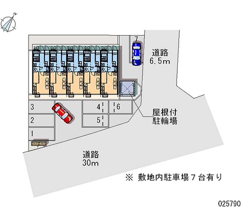 レオパレスロワール自由ヶ丘 月極駐車場