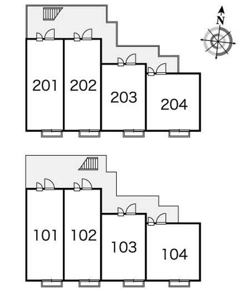 レオパレスアイリス 間取配置図