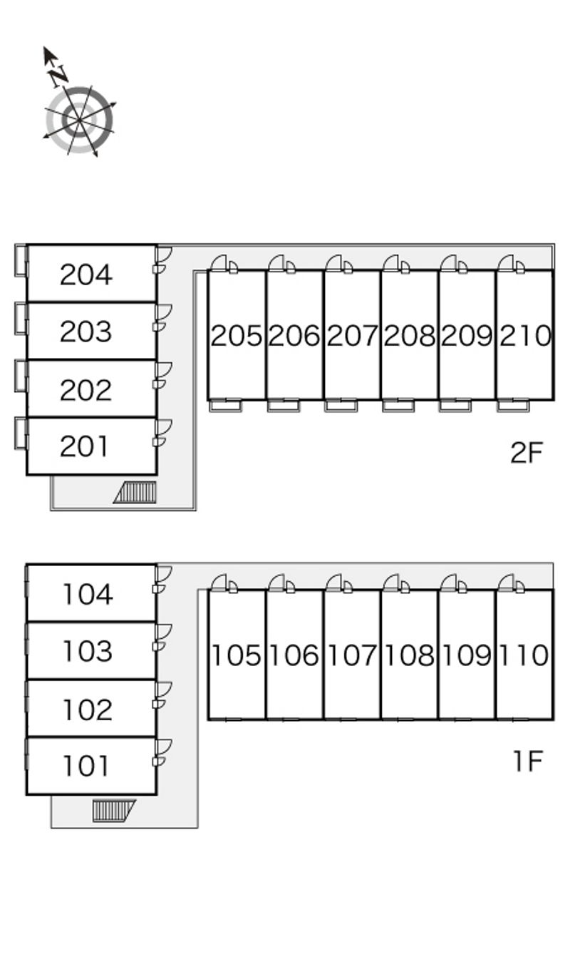 レオパレスくらのまち 間取配置図