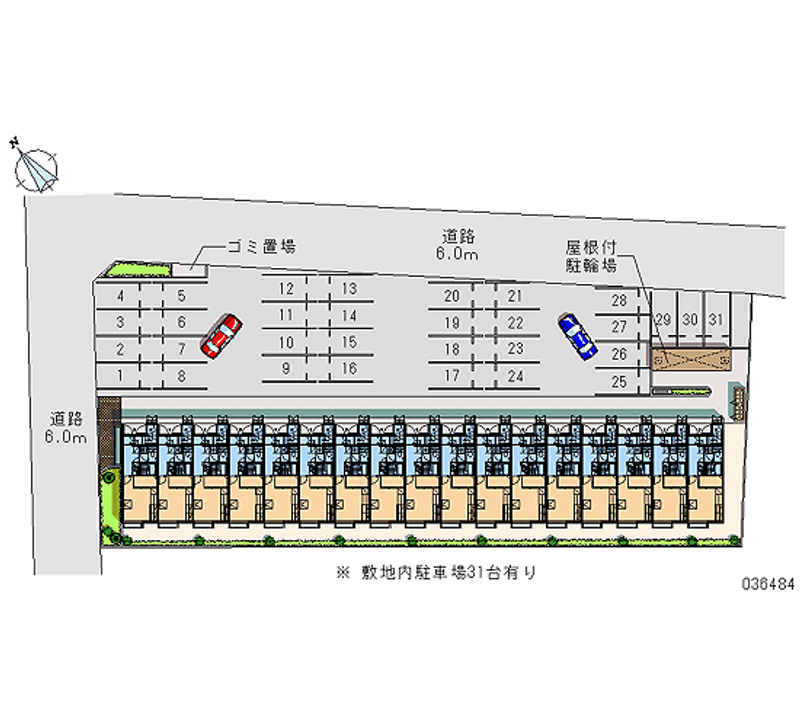 レオパレス長蔵 月極駐車場