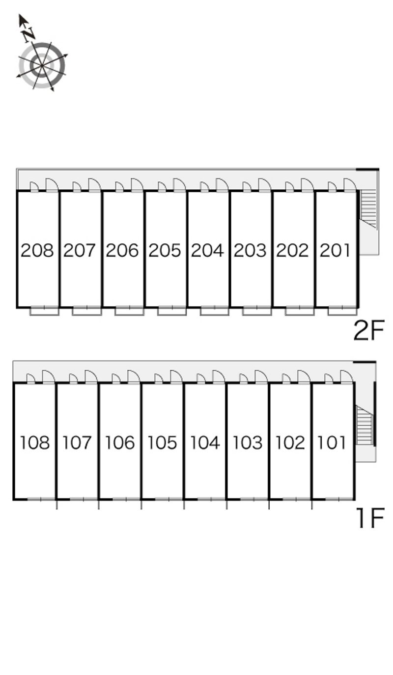 レオパレスＭＩＹＡＭＡＣＨＩ 間取り配置図